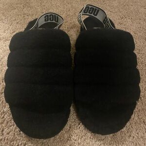 Black Ugg Slides